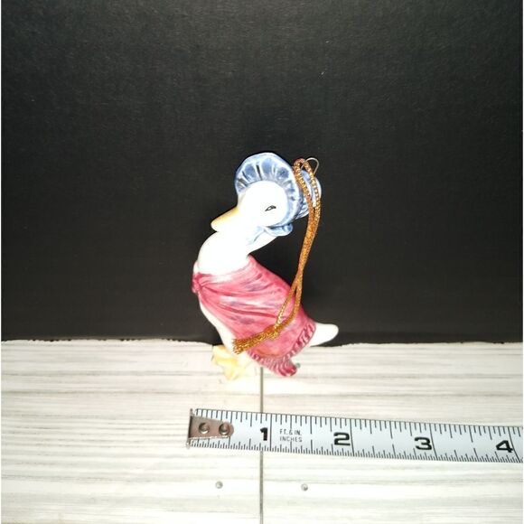 Vintage Mother Goose Holiday Christmas Ornament FW Co 1982 Blue Hat Pink Robe - Picture 8 of 8